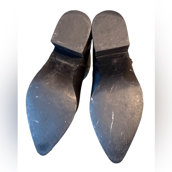 & Other Stories EUC EUR 38 US 8 Black Leather Pointed Toe Ankle Boots (SH010) - Picture 7 of 10